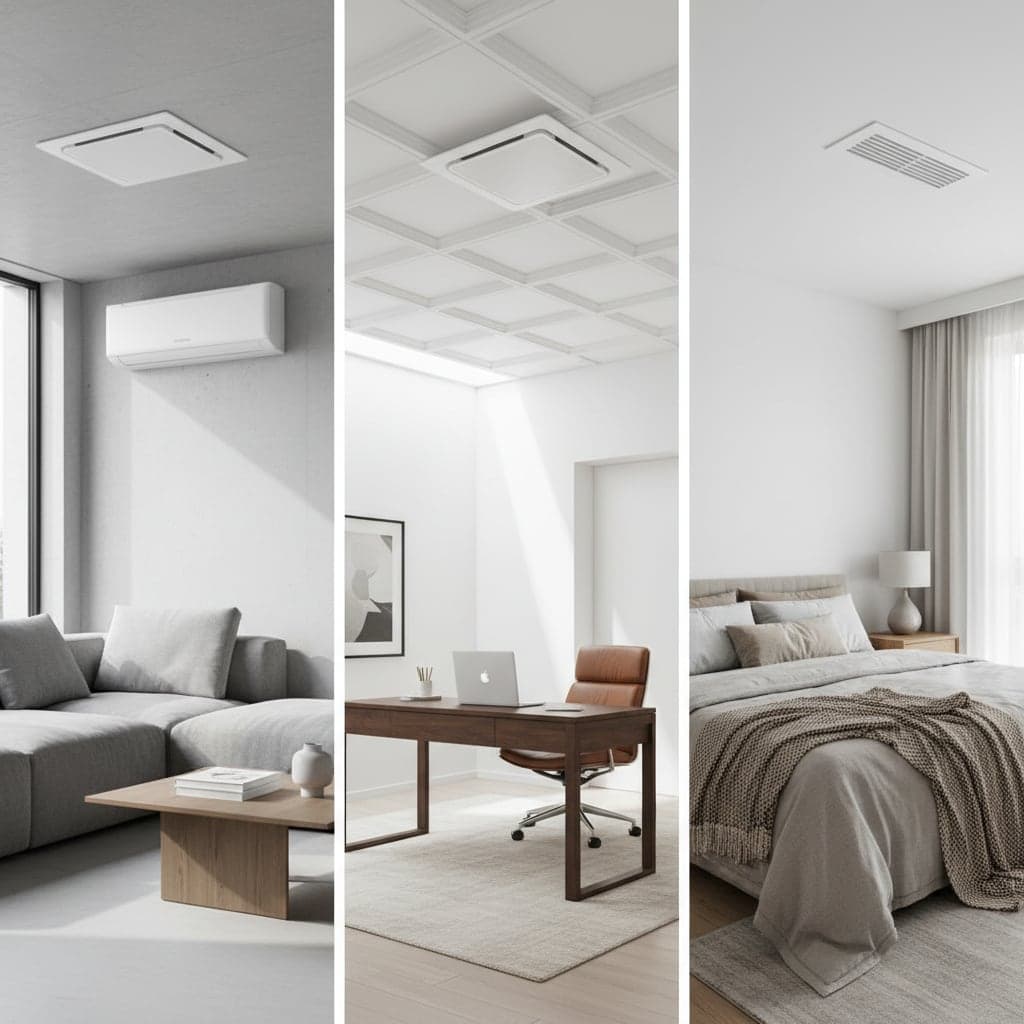 Instalación de aire acondicionado split en vivienda de Barcelona